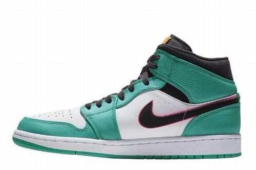 Air Jordan 1 Retro Green White Black Mid-232