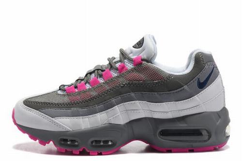 Air Max 95 Women Grey White Pink-14