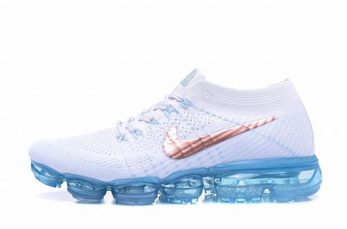 Air VaporMax Flyknit White Blue Gold-22
