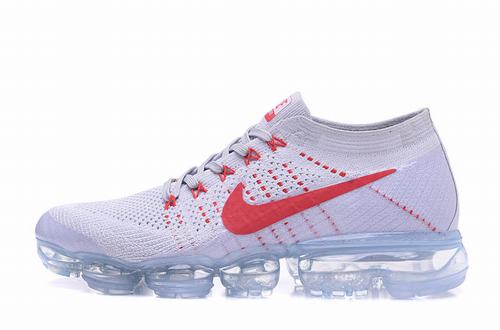 Air VaporMax Flyknit White Red-24