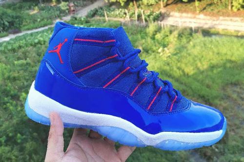 Retro Air Jordan 11 Blue Orange-190