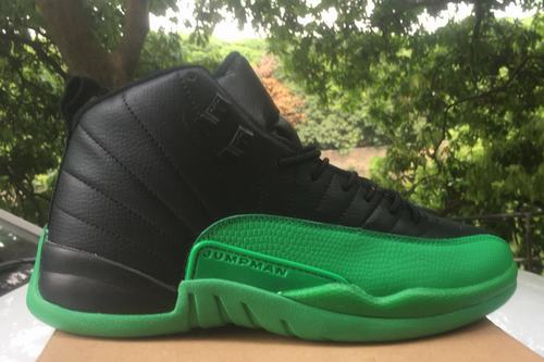 Retro Air Jordan 12 Black Green