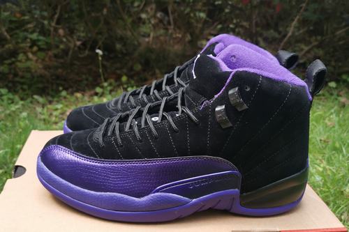Retro Air Jordan 12 Black Purple