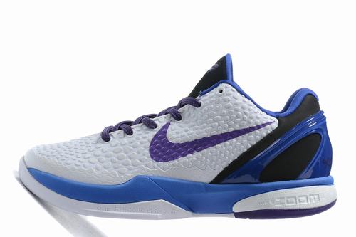 Kobe 6 White Blue Black Purple