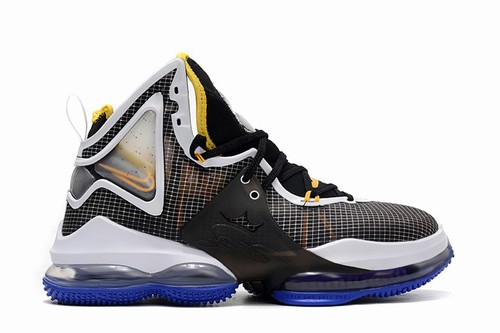 LeBron 19 Black White Yellow Women