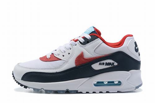 Air Max 90 White Navy Red