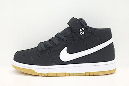 Dunk SB Mid Black White Kids