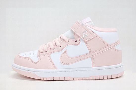 Dunk SB Mid White Pink Kids