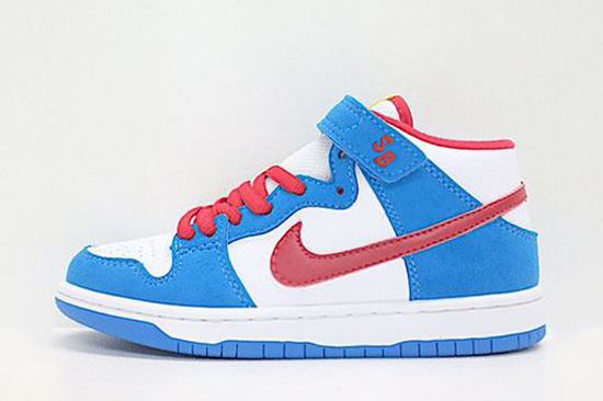 Dunk SB Mid Blue Red White Kids