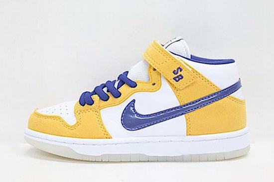 Dunk SB Mid Kobe Yellow Purple Kids