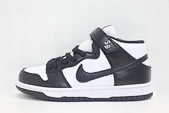 Dunk SB Mid Panda White Black Kids
