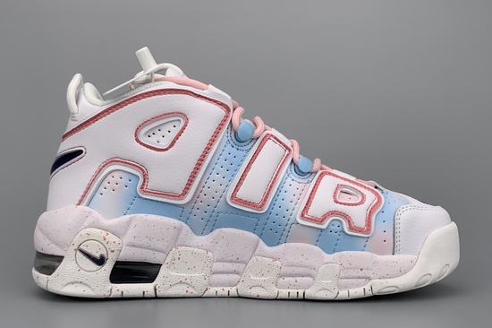Air More Uptempo White Blue Pink GS