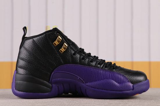 Retro Air Jordan 12 Black Purple