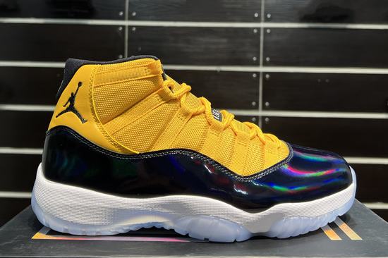 Retro Air Jordan 11 Black Yellow