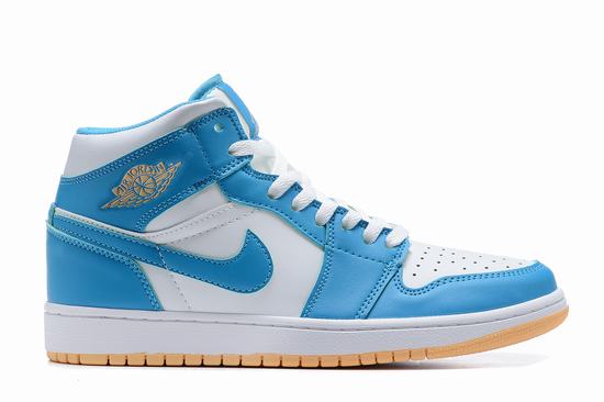 Retro Air Jordan 1 OG Mid White UNC