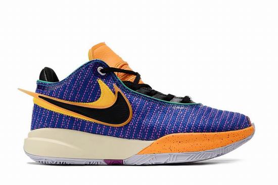 Zoom LeBron 20 Low Blue Black Yellow GS
