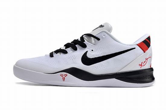 Zoom Kobe 8 White Black