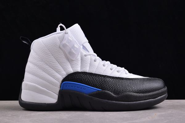 Air Jordan 12 White Black Blue