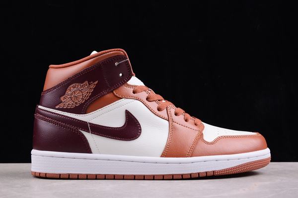 Retro Air Jordan 1 Mid Brown White GS